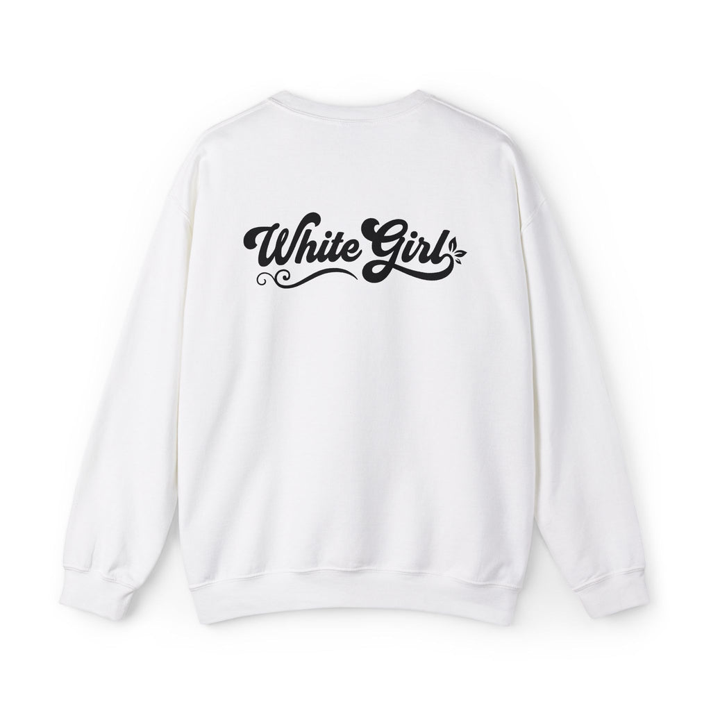 White Girl Poster Crewneck Sweatshirt