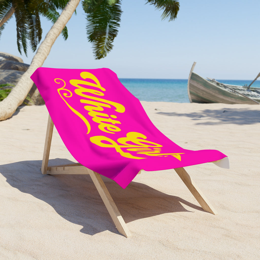 White Girl Beach Towel