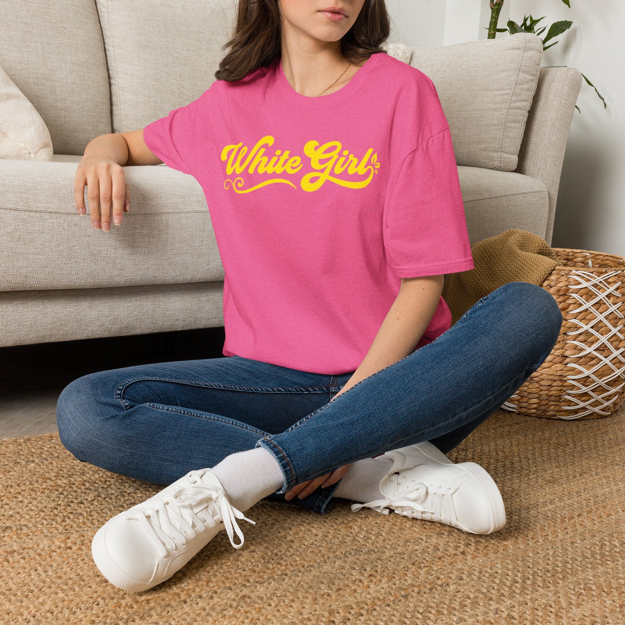 White Girl Poster T-Shirt