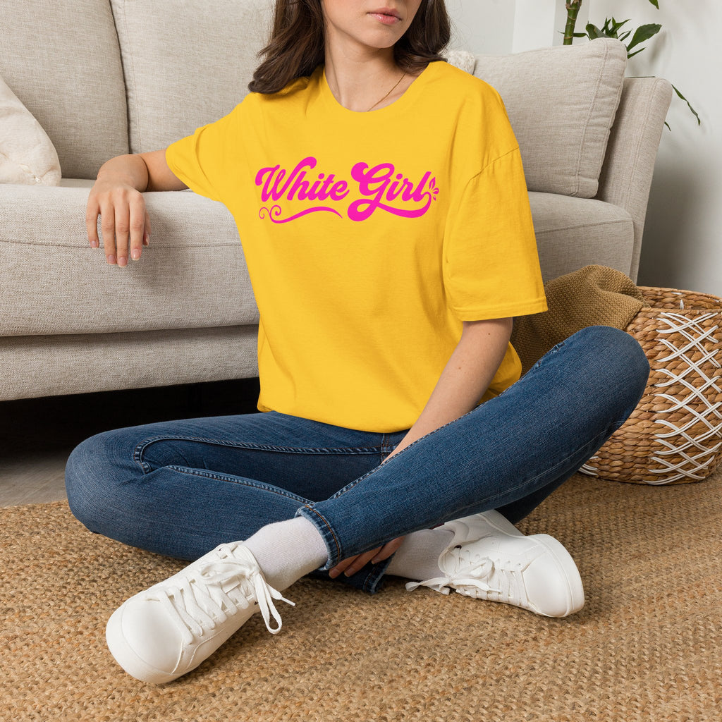 White Girl Poster T-Shirt