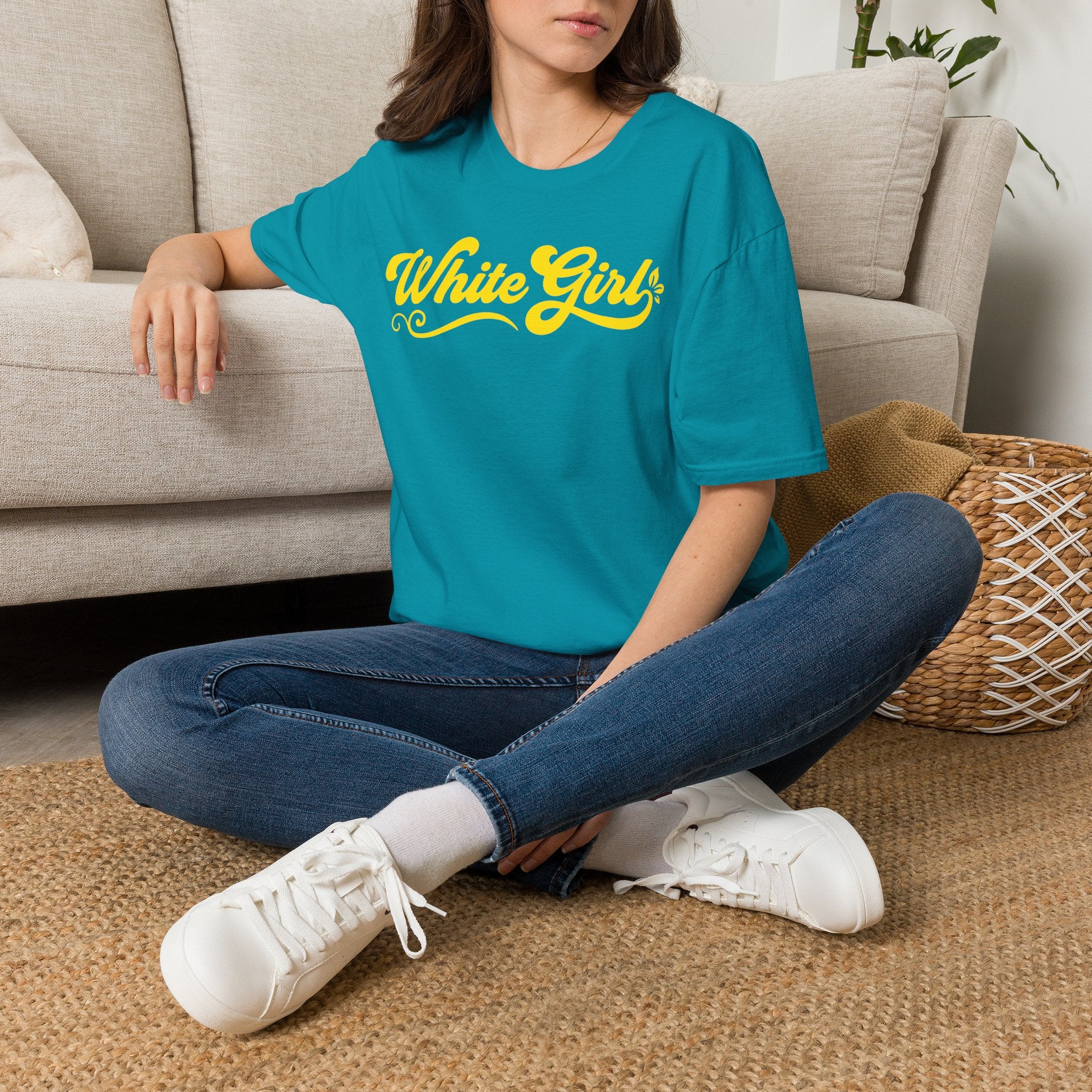 White Girl Poster T-Shirt
