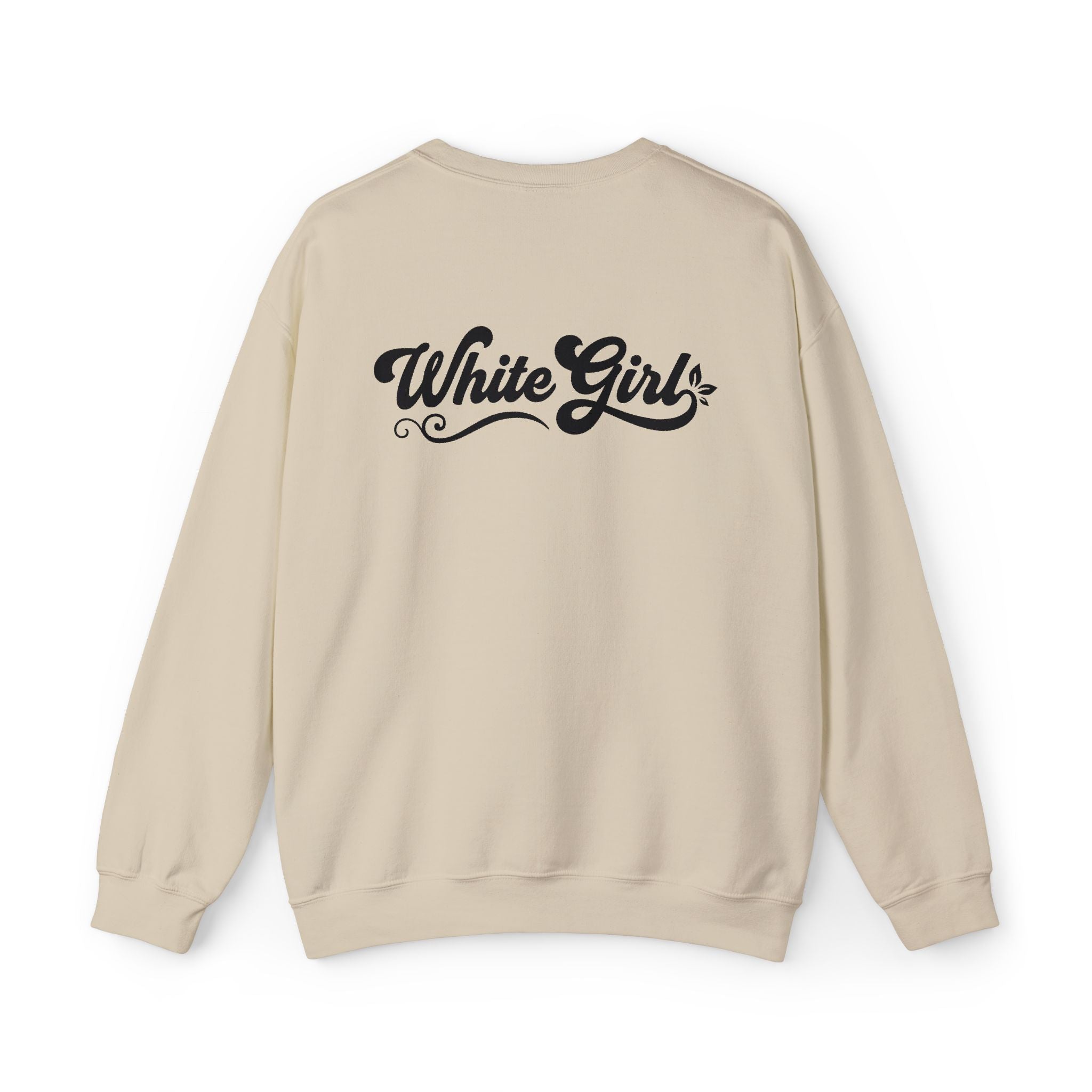 White Girl Poster Crewneck Sweatshirt