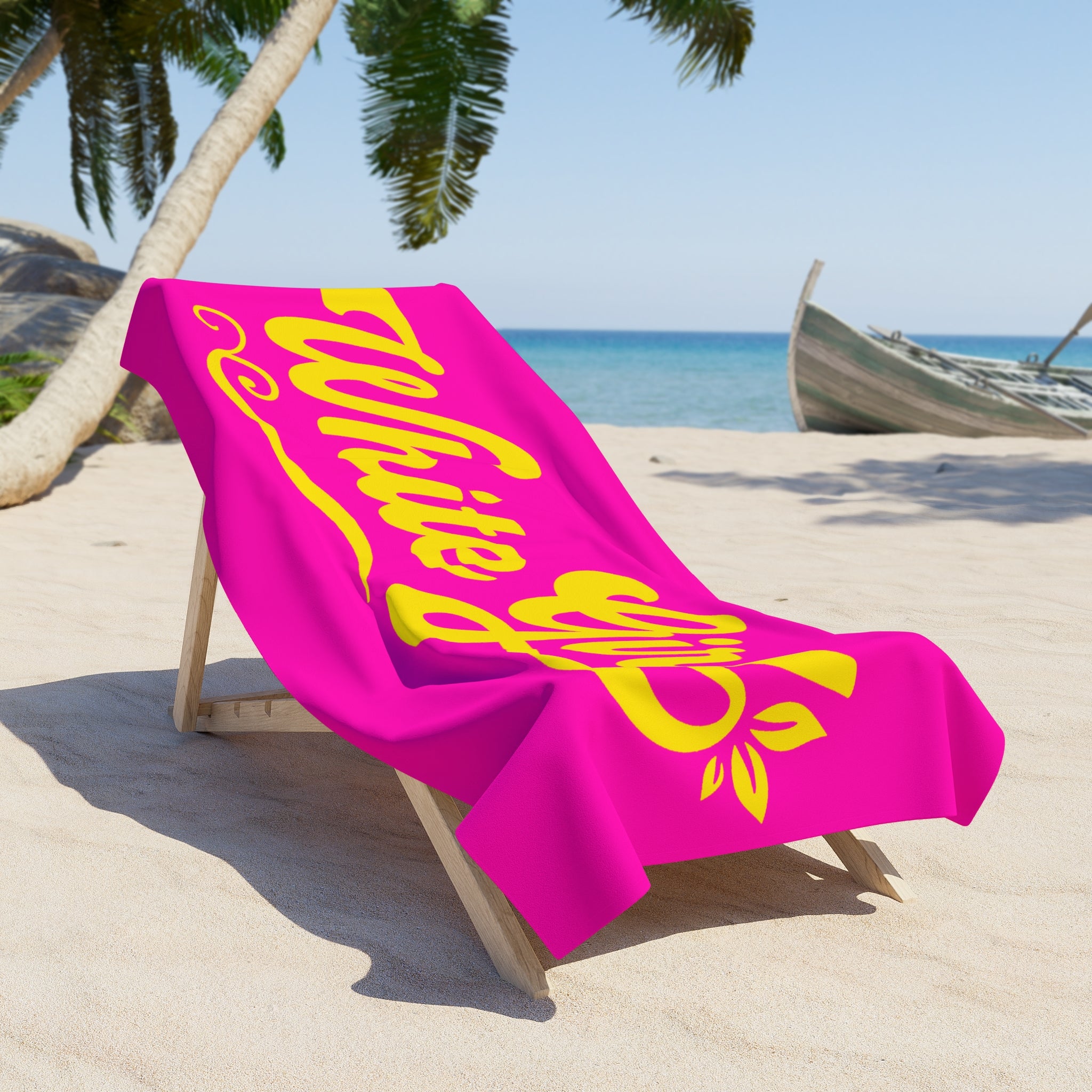 White Girl Beach Towel