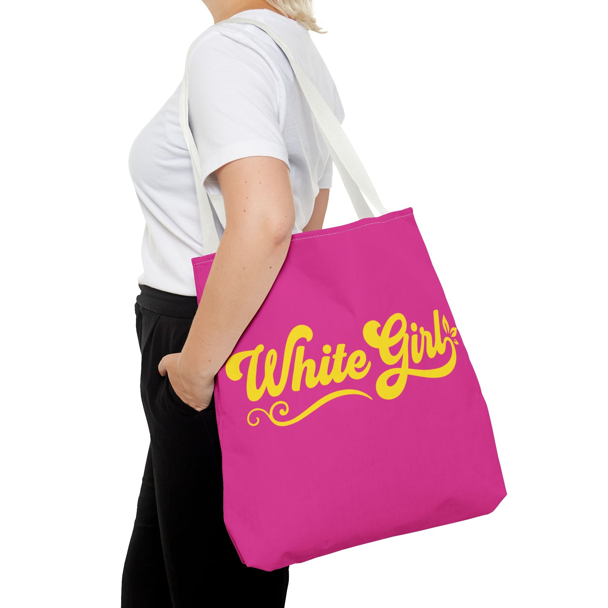 White Girl Tote Bag
