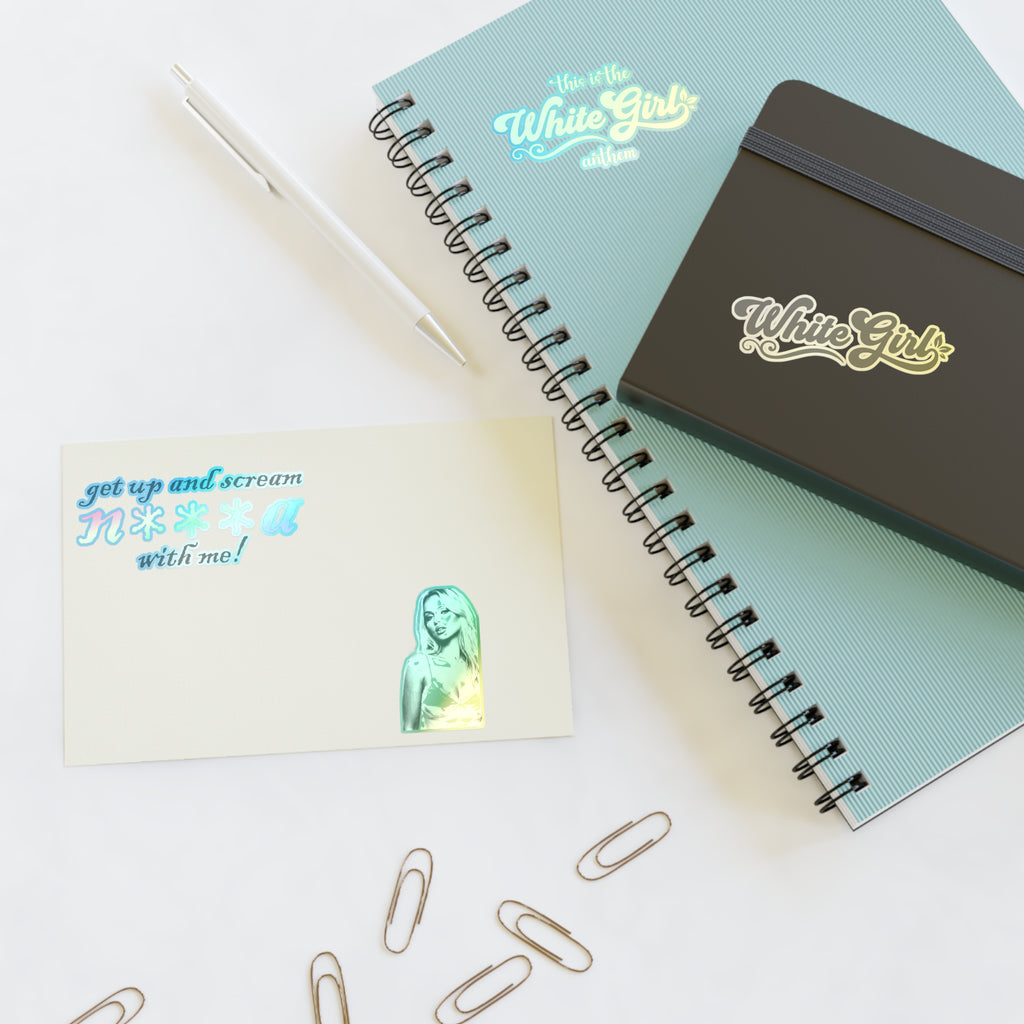 White Girl Vinyl Sticker Sheet