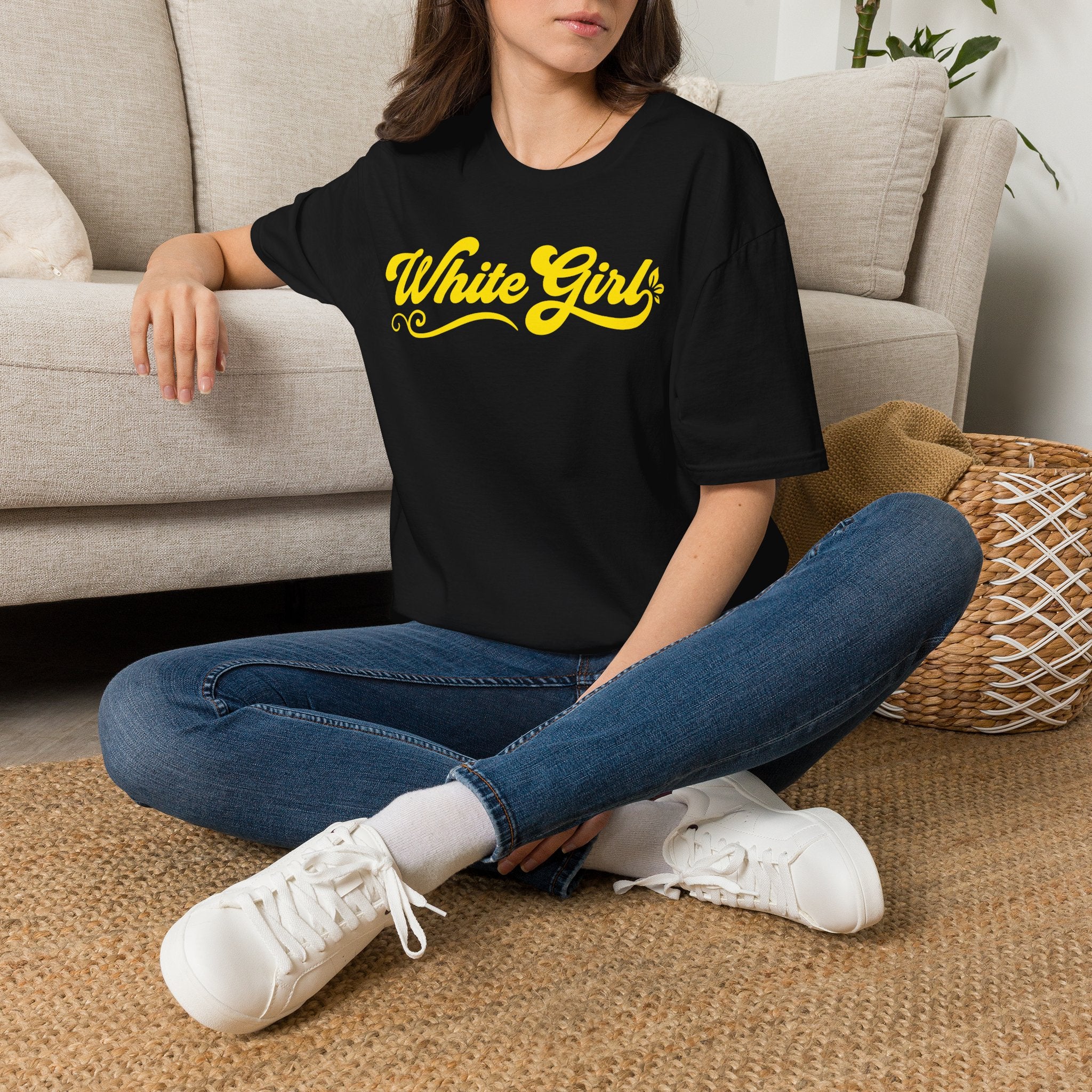 White Girl Poster T-Shirt