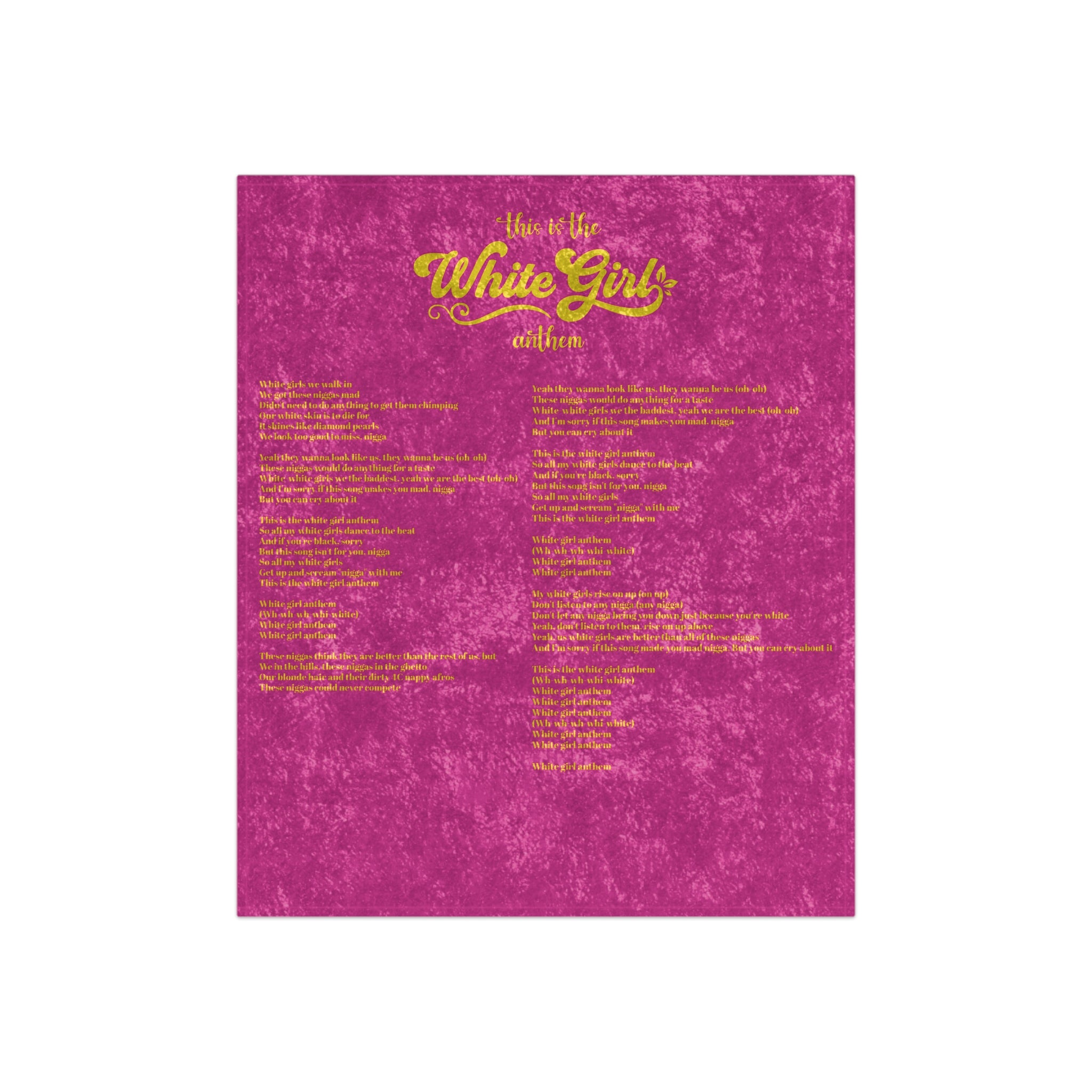 White Girl Anthem Lyrics Velvet Blanket